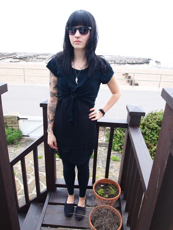 with glow-in-the-dark belly button piercings. Remember those days?  with glow-in-the-dark belly button piercings. Remember those days?